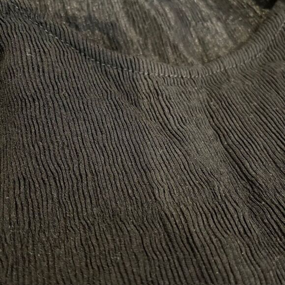 Kendall & Kylie Tie Spaghetti Strap Super Stretch Bodycon Black Dress Size Med - Picture 5 of 10